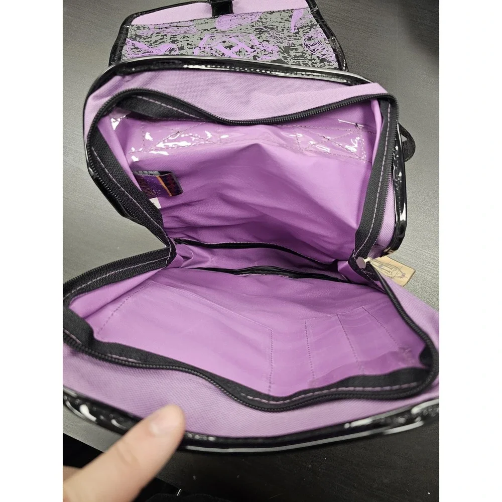 Hogwarts Mini‎ Backpack Girls Small Purple Glitter Harry Potter Castle School